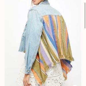 Free People In the Sun Denim Swing Jacket
